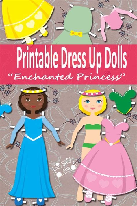 Princess Paper Doll Dress Up Free Printable Princess Paper Dolls Paper Doll Dress Paper