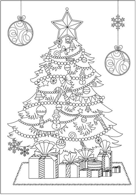 Desenho Arvore De Natal Para Colorir