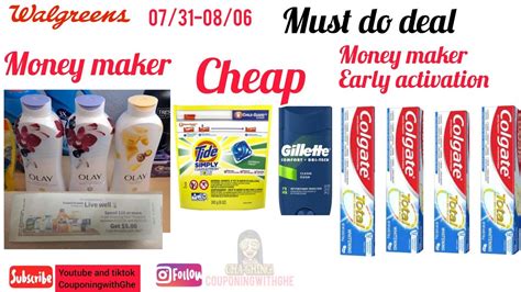 Walgreens Must Do Deal 07 31 08 06 Cheap Olay Or Possible Money Maker