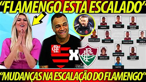 Renata Fan E Denilson Ficam Assustados Com A EscalaÇÃo Do Flamengo Flamengo X Fluminense Youtube