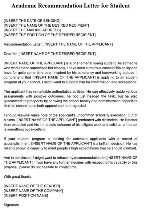 22 Best Academic Recommendation Letter Samples