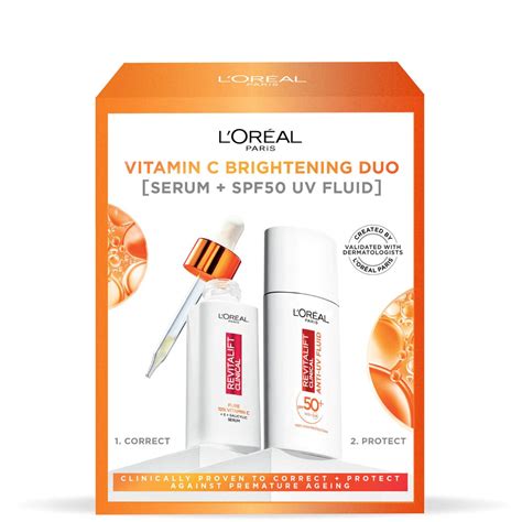 L Or Al Paris Cofanetto Revitalift Siero Viso Alla Vitamina C Pura E