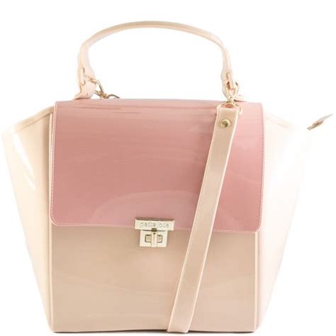 Bolsa Satchel Crossbody Shape Verão 2021 Petite Jolie PJ6019 Nude Rosa Sapato Show