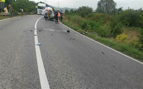 Accident înfiorător între două motociclete pe Valea Prahovei Două