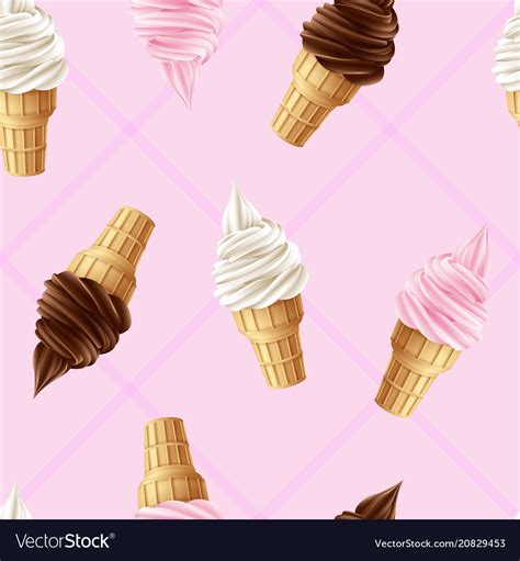 Ice cream cone background Royalty Free Vector Image