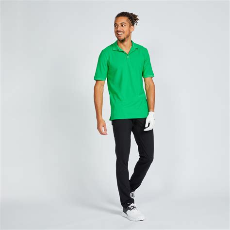 Mens Short Sleeved Golf Polo Shirt Ww500 Green