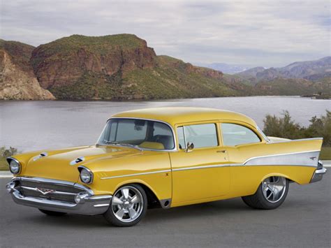 1957 Chevrolet Bel Air Retro Muscle Hot Rod Rods Wallpapers HD Desktop And Mobile