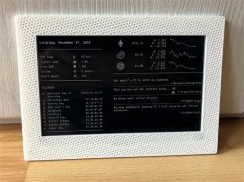 Magic Mirror E Ink – умный дисплей, который можно собрать за $100