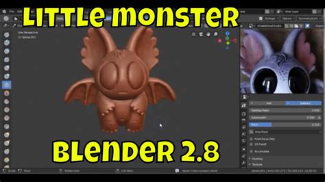 Little Monster Sculpting In Blender 28 Beta Youtube