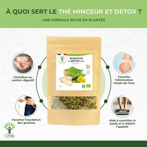 Thé Minceur Détox Bio Infusion en Vrac Thé vert Gingembre Ortie