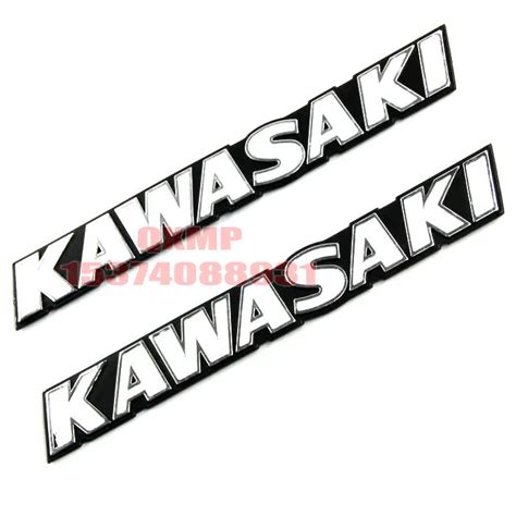 Für Kawasaki motorrad aufkleber aluminium weiß buchstaben kennzeichnung