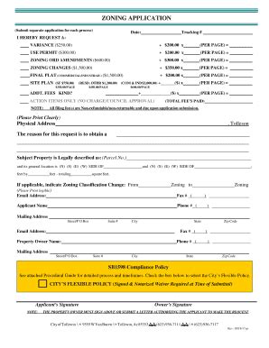 Fillable Online Board Of Zoning Appeals Variance Codes Administration