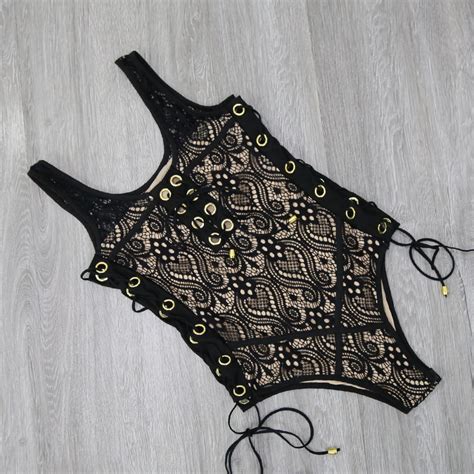 Str J K Pielowy Koronkowy Bikini Koronka Boho Oficjalne Archiwum Allegro