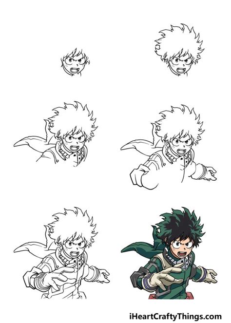 My Hero Academia Drawing How To Draw My Hero Academia Step By Step