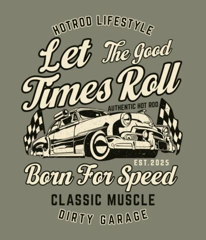 Custom Hot Rod T Shirt Design Template Free Design Template
