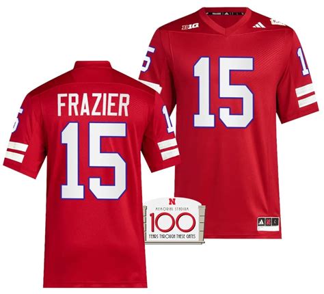 [Hot] Buy New Tommie Frazier Jersey Red Nebraska 100th 2023