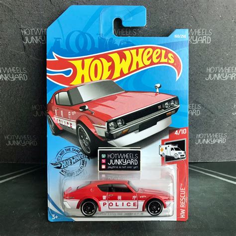 Jual Hot Wheels Nissan Skyline 2000 GT R Kenmeri HW Rescue Red Japan Police Shopee Indonesia