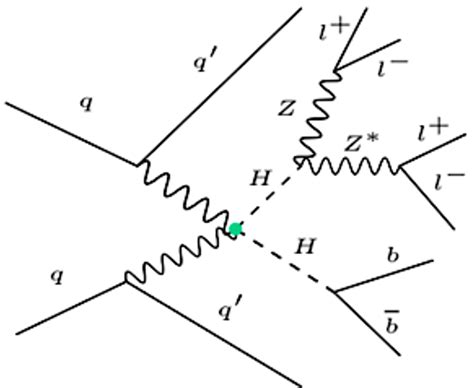 A Feynman Diagram Of The Leading Order Hh Vector Boson Fusion Signal