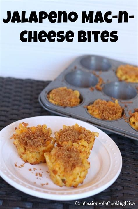 Jalapeno Mac N Cheese Bites Confessions Of A Cooking Diva Recipe