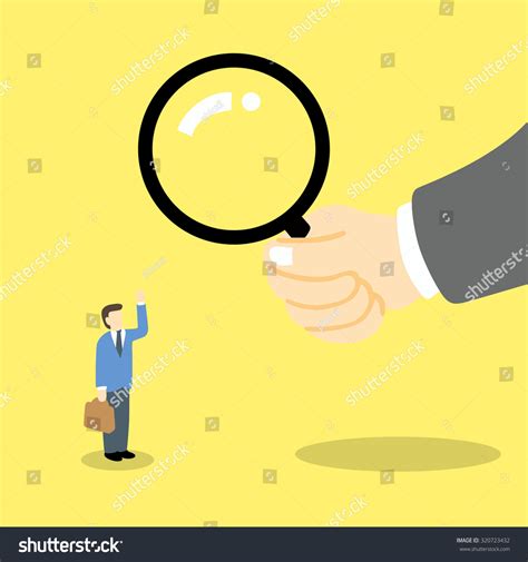 Employee Search Vector Concept Business Man Stock Vector 320723432