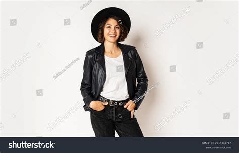 Studio Fashion Photo Stylish Brunette Woman Stock Photo 2215341717 Shutterstock