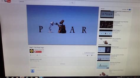 Wall E Pixar Logo