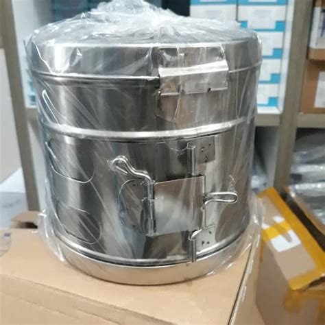 Jual Sterilisator Basah Tromol Dresing 18cm Peralatan Medis Shopee