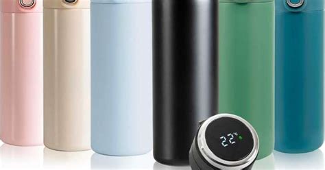 Travel Thermal Bottle For Hot And Cold Drinks 400ML Intelligent LED Temperature Display Touch