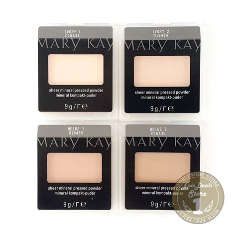 Mary Kay Sheer Mineral Pressed Powder Ivory 1 Ivory 2 Beige 1 Beige