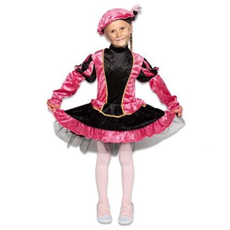 Pietenpak Kind Jurk Met Petticoat Roze Partywinkel