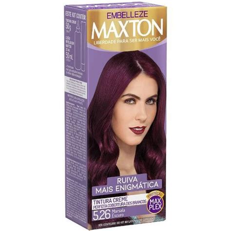 Cor De Tinta Marsala Para Cabelo - Tinta Para Cabelo Maxton 5.26 Marsala Escuro - Embelleze - Tinta de ...