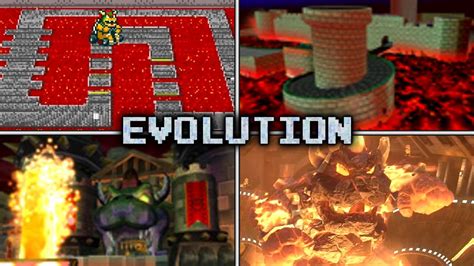 Evolution Of Bowser S Castle Courses In Mario Kart Youtube