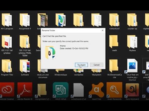 Cannot Rename Folder In Pc Need Solution YouTube