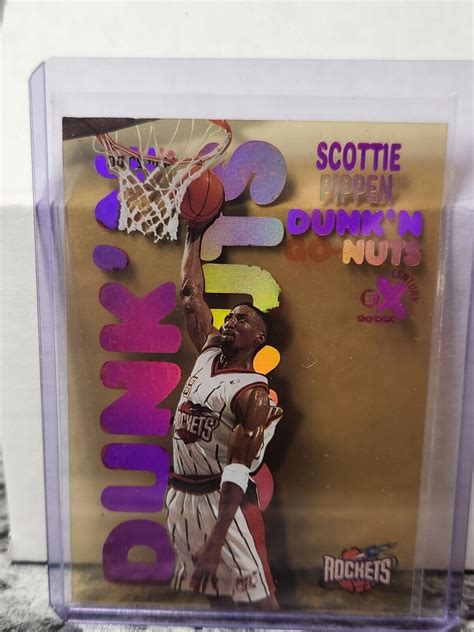 Scottie Pippen Skybox E X Dunkn Go Nuts Of W Yellowing Ebay