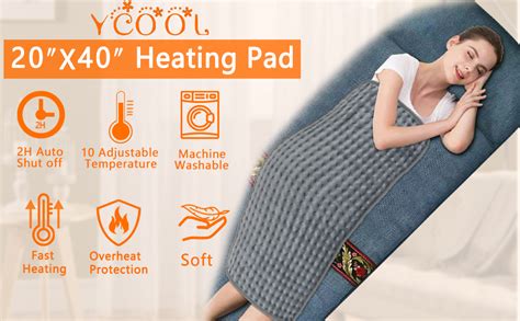 Ycool Electric Heating Pad 20x 40 Extra Large Heating