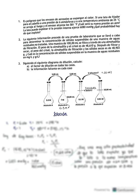 SOLUTION Quiz gases y disoluciones química inorgánica Studypool