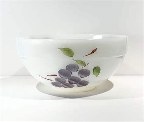 Anchor Hocking Fire King 7 Gay Fad Fruit Bowl Etsy