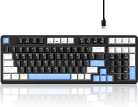 Amazon Machenike K B B TKL Mechanical Wired Gaming Keyboard Keys Compact Hot