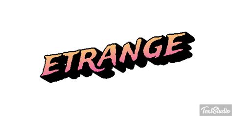étrange Word Animated GIF Logo Designs