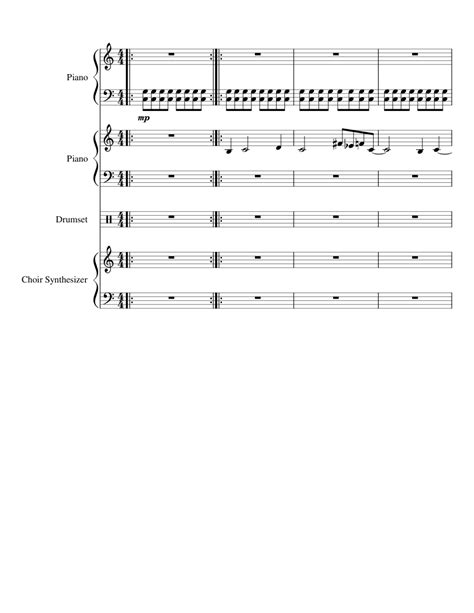 Morally Grey Sheet Music For Piano Drum Group Synthesizer Mixed Ensemble