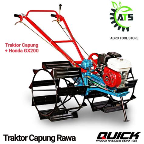 Jual Traktor Bajak Sawah Quick Capung Rawa Honda GX200 7HP Siap Pakai