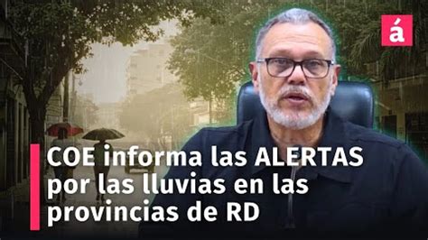 COE informa el nivel de alertas ante posibles crecidas de ríos arroyos