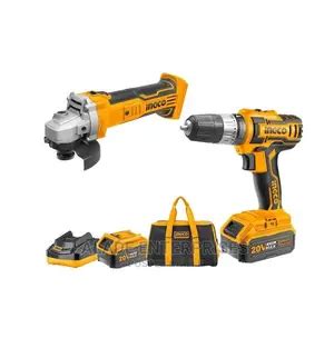 INGCO Cordless Drill Angle Grinder 2pcs Combo Kit 20V In Lagos Island