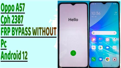 Oppo A57 NEW Cph 2387 FRP Bypass Without Pc 100 Working Android 12