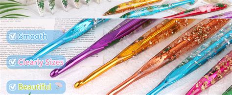 Coopay Crochet Hook Set 5 Pcs Crochet Hooks With Case 4mm
