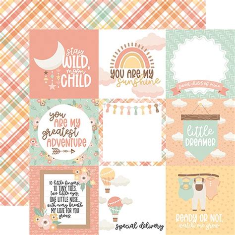 Our Baby Girl 4x4 Journaling Cards