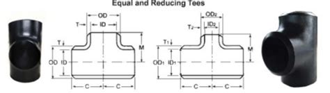 Carbon Steel Butt Weld Tee Asme B16 9 Equal And Reducing Tee