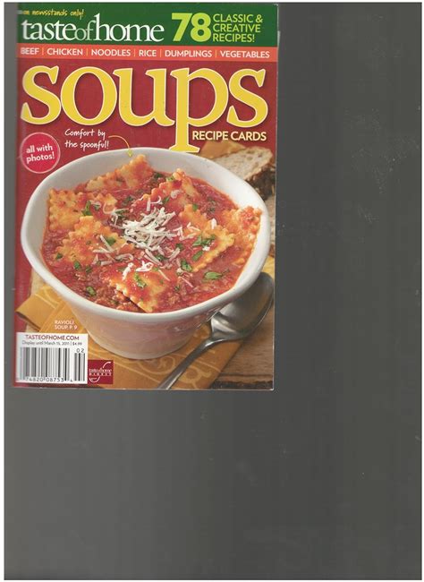 Taste Of Home Soups Magazine 78 Classic Creative Recipes 2011 Various Books