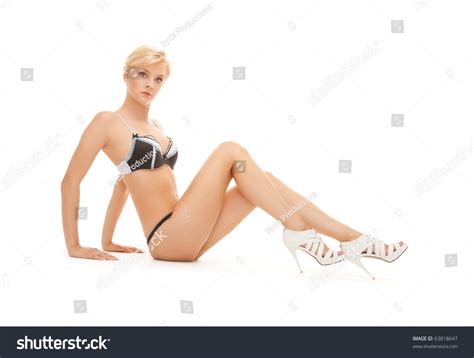 Sexy Woman Black White Lingerie Stock Photo Shutterstock