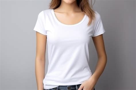 Mockup Camiseta Branca Feminina Vetores E Arquivos Psd Gr Tis Para